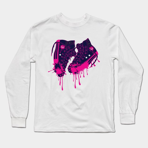 Love my sneakers Long Sleeve T-Shirt by CindyS